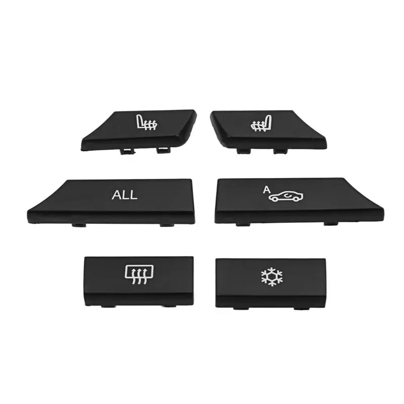 12 шт./компл. черный кнопочный ключ колпачок Премиум пластик Материал A/C