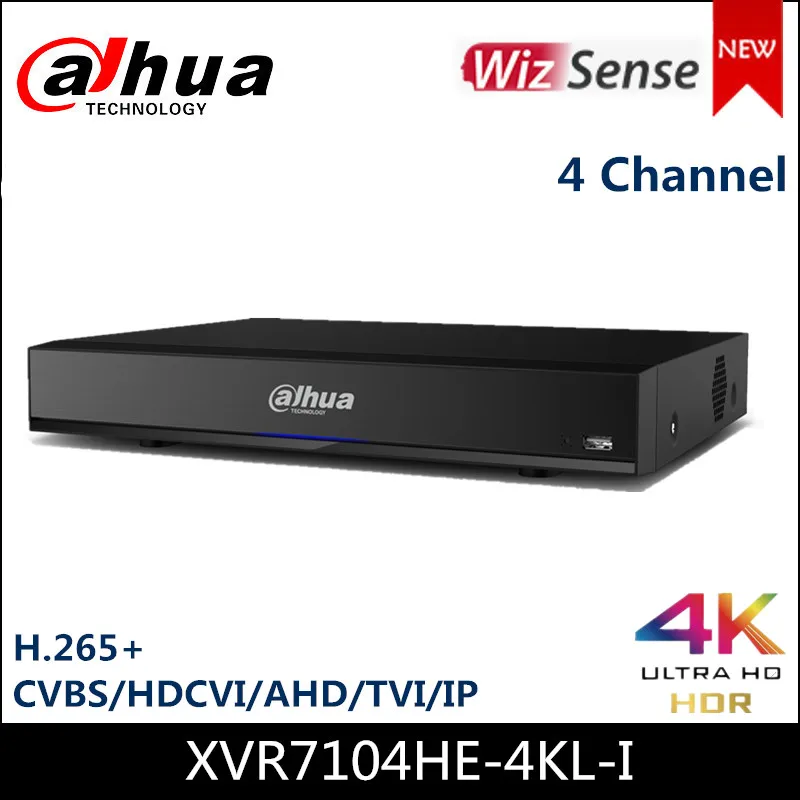 Dahua 4K 4 канальный XVR рекордер Mini 1U цифровой видеорегистратор H.265 + двухпотоковый