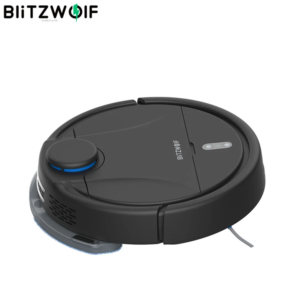 

BlitzWolf BW-VC2 Smart Robot Vacuum Cleaner with 380mL Dust & 100mL Water Tank 2200Pa Strong Suction Works Alexa APP Control