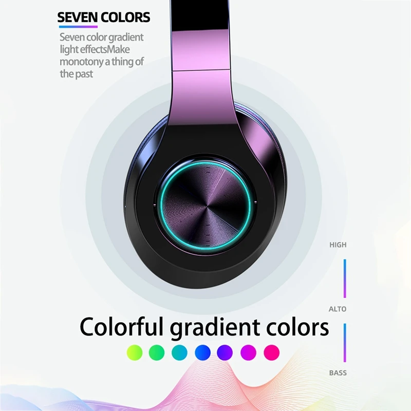 T6 Беспроводная Bluetooth головная повязка игровые наушники гарнитура 5 0 глубокий бас