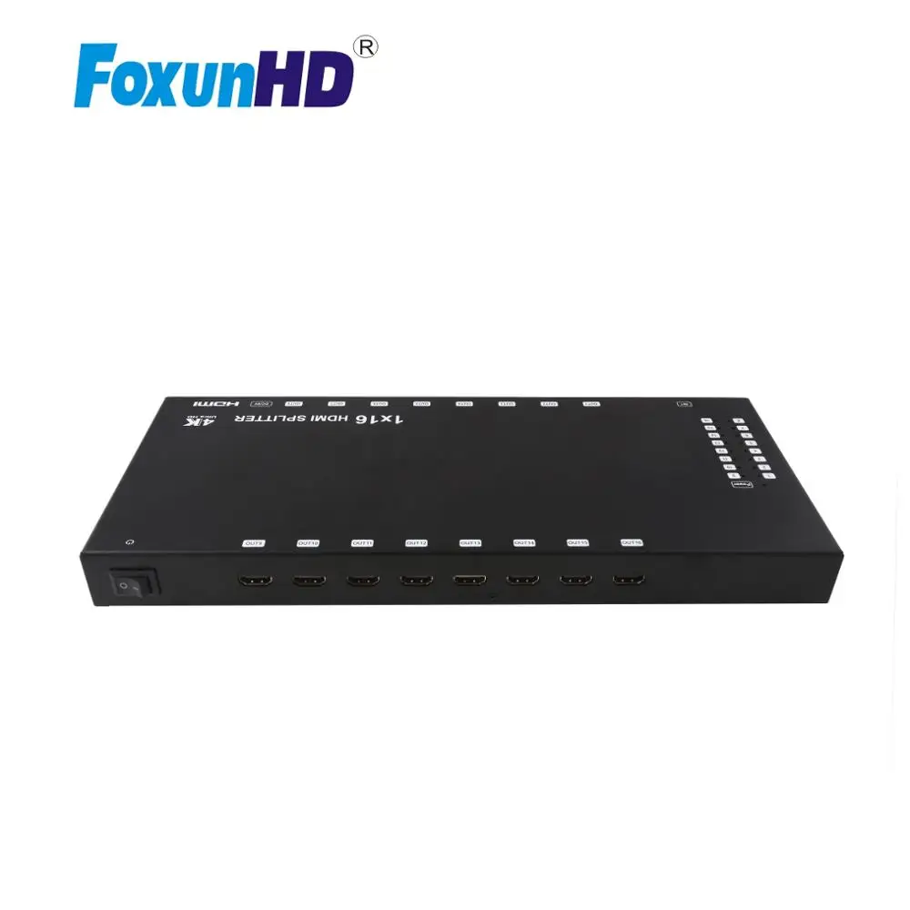 Foxun 16 портовый HDMI сплиттер SP16 Поддержка порта 12 битный глубокий Full HD/3D видео 4kX2k @ 30