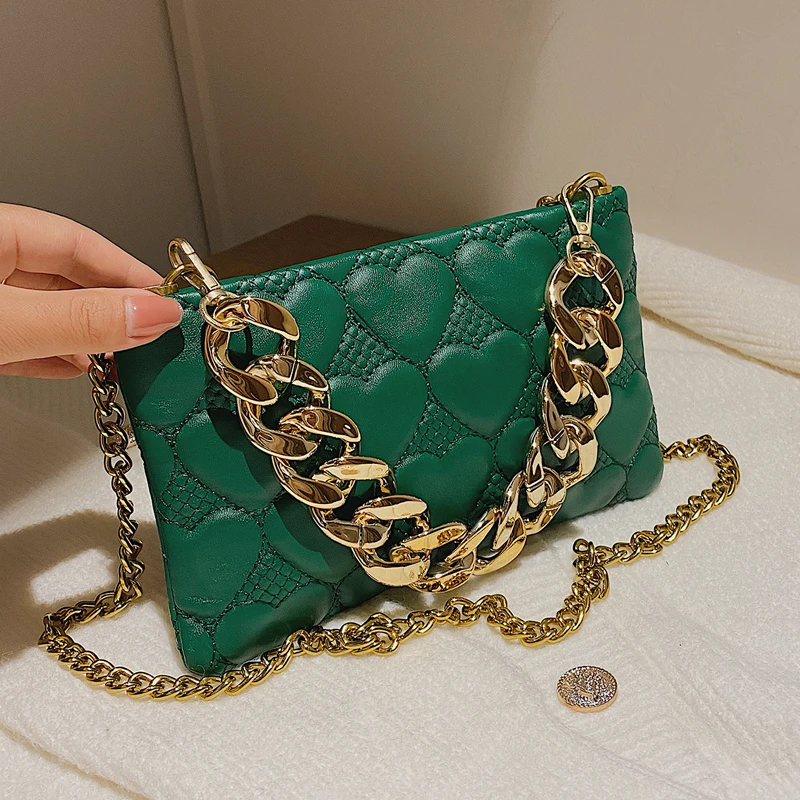 

Wedding Banquet Crossbody Bags For Women 2021 Luxury Evening Bag Fashion Purse Gold Metal Chain Shoulder Bag Women Party Clutche