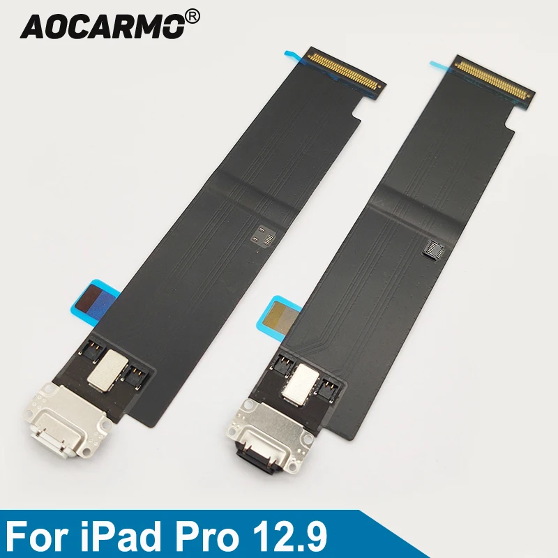 

Aocarmo Charging Port Charger Dock USB Connector Flex Cable For iPad Pro 12.9 White/Black Replacement Part