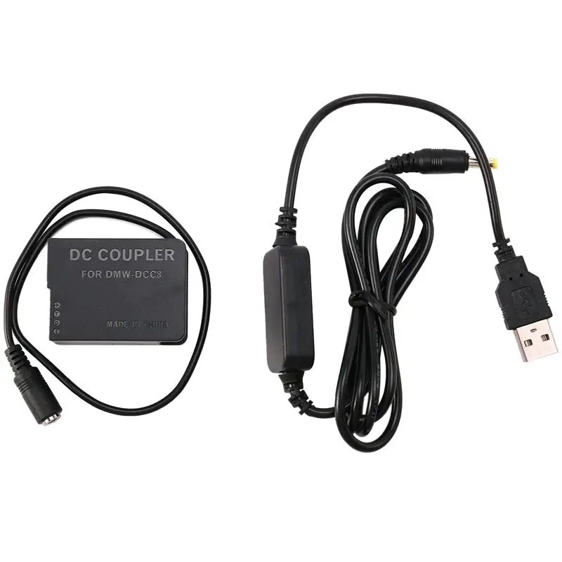 BLC12 Dummy Battery DMW-DCC8 DMWDCC8 DC Connector And Copper Core USB Cable For Panasonic GX8 FZ200 GH2 G80 G85 Camera | Электроника