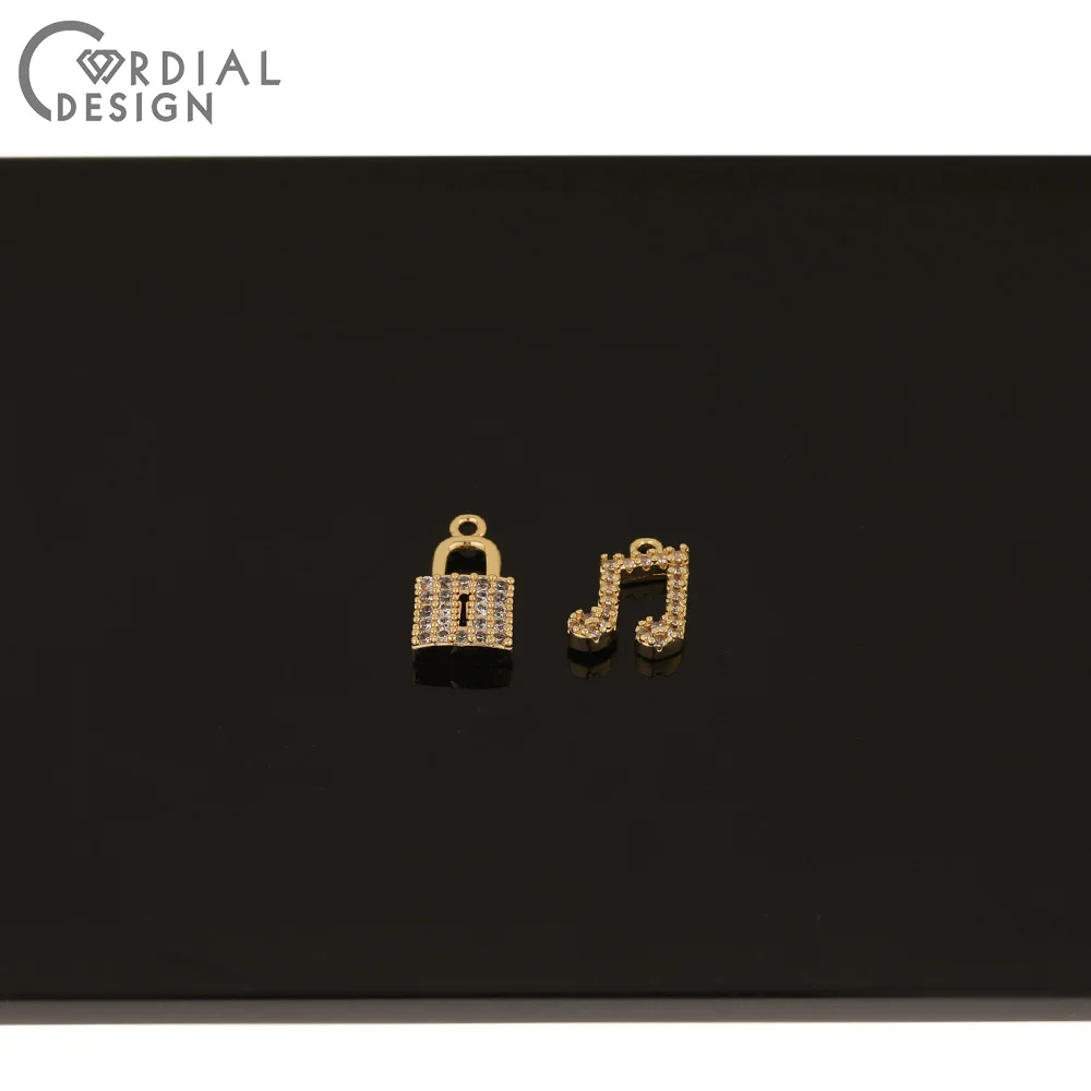 

Cordial Design 30Pcs Jewelry Accessories/Pendant For Necklace/Genuine Gold Plating/Hand Made/CZ Charms/DIY/Earring Findings