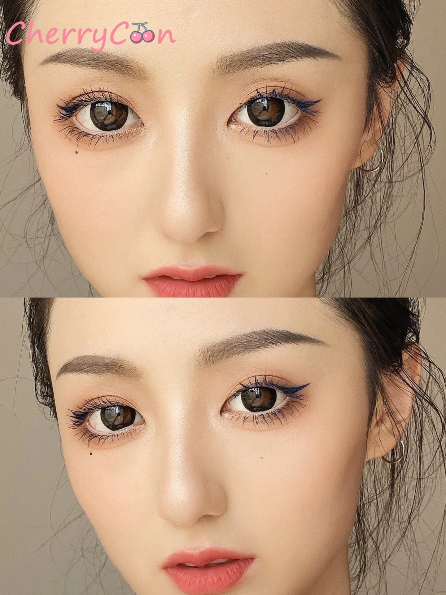 CherryCon красоты глаз и коричневого цветов В наличии большие размеры от красивый