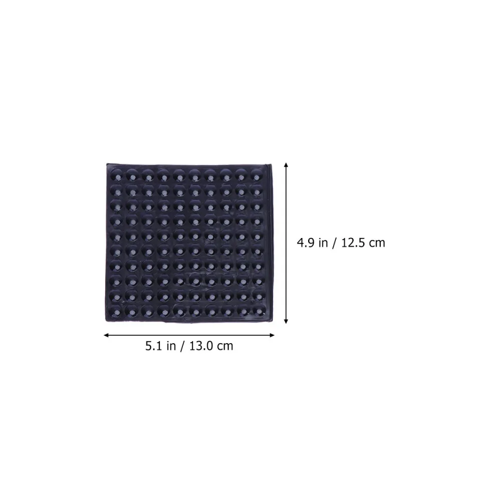 

200Pcs Cabinet Door Silencer Rubber Pad Paste Transparent Anti-collision Particles Anti-Slip Rubber Particles pad(Black)