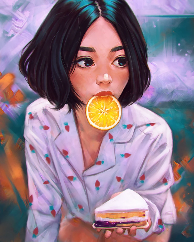 Ретро-постер WTQ красивая девушка иллюстрация холст живопись аниме постеры