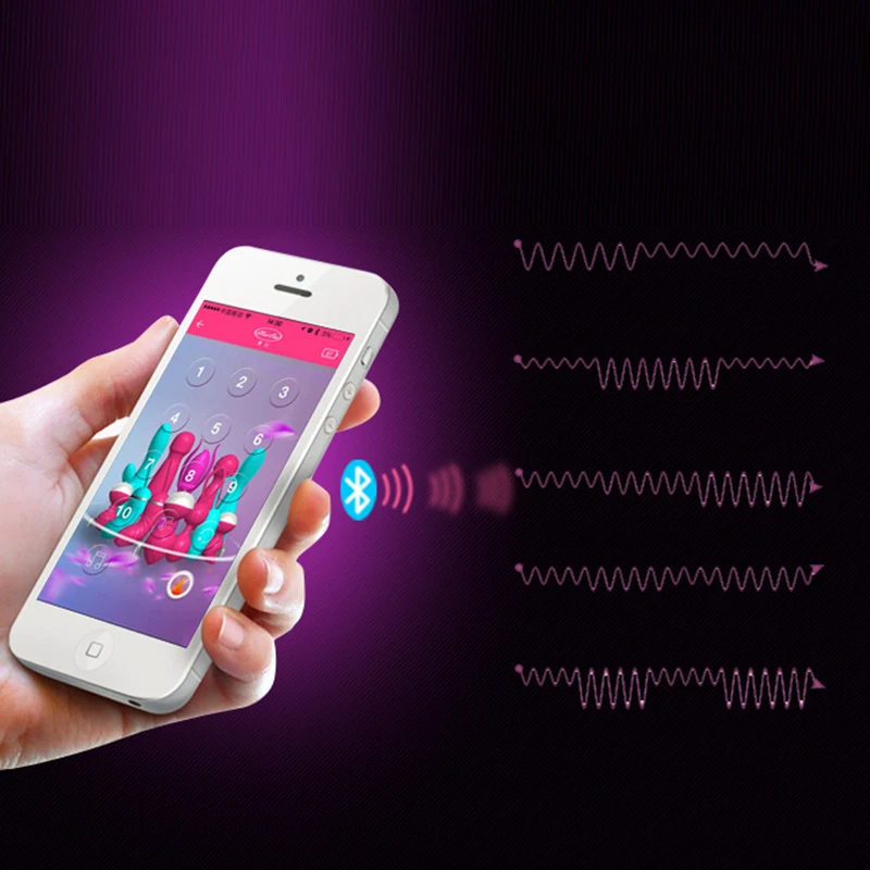Bluetooth USB перезаряжаемый беспроводной APP Вибратор Вагина Массажер Стимуляция