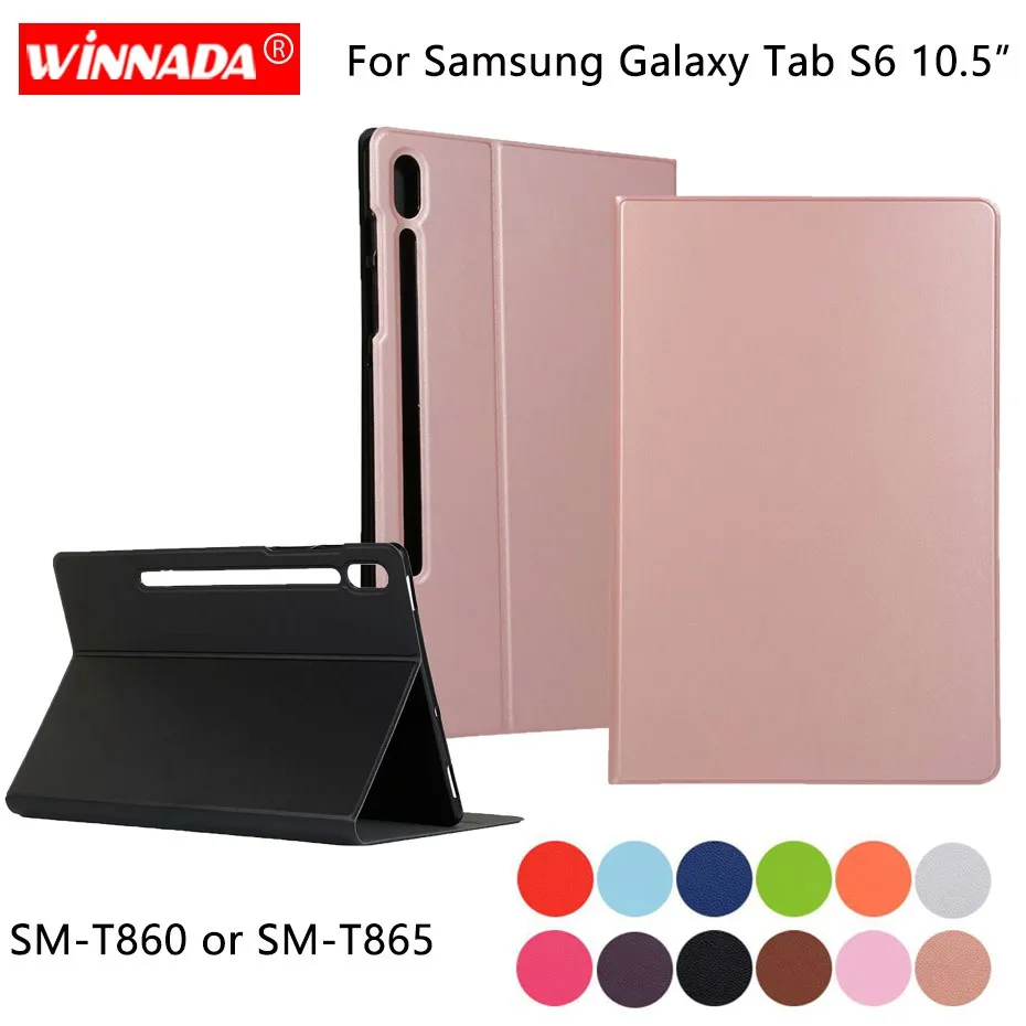 Для планшета Samsung Galaxy Tab S6 T860 T865 10 5 дюймов Оригинальный кожаный чехол из ПУ кожи с