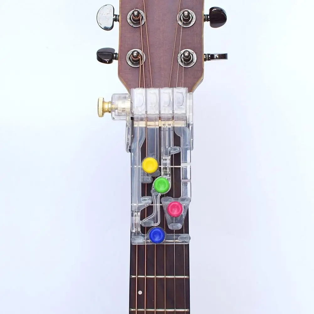 

Guitar Aid Anti-Pain Finger Cots Guitar Assistant Chord Buddy Teaching Aid Guitar Learning Practice Aid Accessories for Guitar