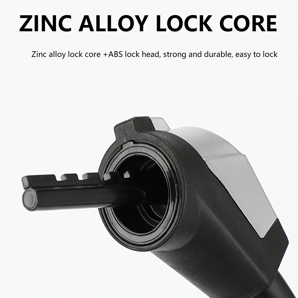 

Bike Lock Anti Theft 4 Digit Password Zinc Alloy Core With Light PVC Steel Cabe Code Lock For Mountain Road Bicycle