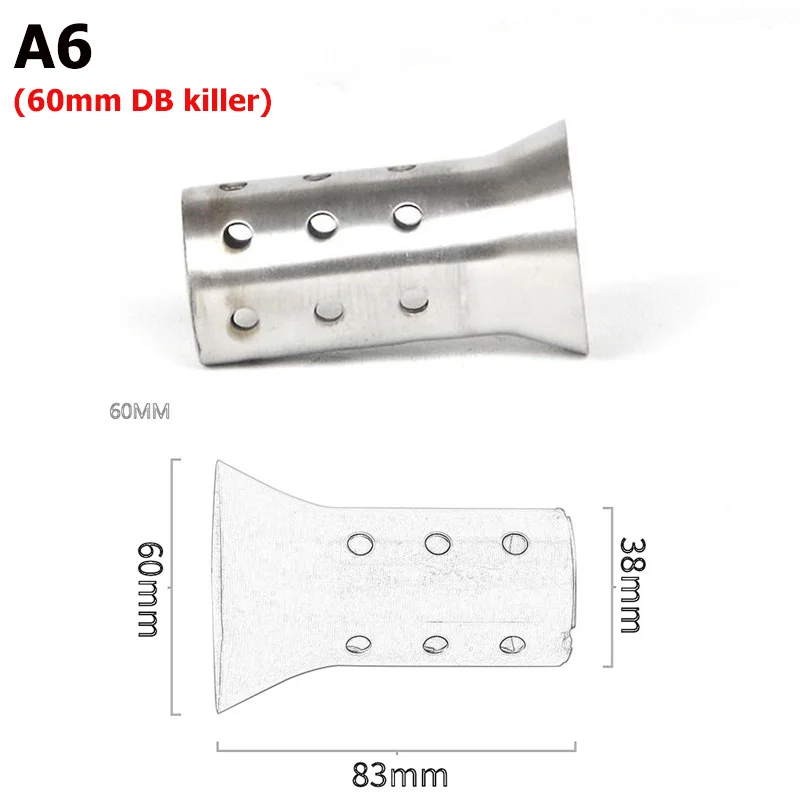 

Съемный глушитель для выхлопных газов мотоциклов, глушитель катализатор, шумоподавление дБ, 48 мм, 51 мм, 60 мм