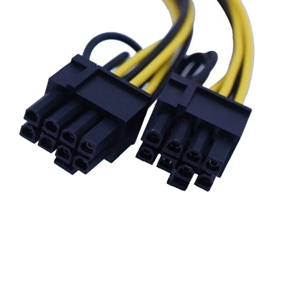 

10pcs/Lot 6-pin PCI Express to 2 x PCIe 8 (6+2) pin Motherboard Graphics Video Card PCI-e GPU VGA Splitter Power data Cable