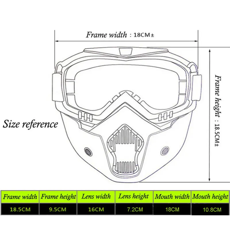 Съемные очки для взрослых зимних видов спорта мотоцикла лыж сноуборда снегохода