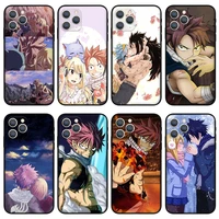 fairy tail gazille phone case for iphone 11 12 13 pro max black silicone case for iphone xr xs x se 6 6s 7 8 plus