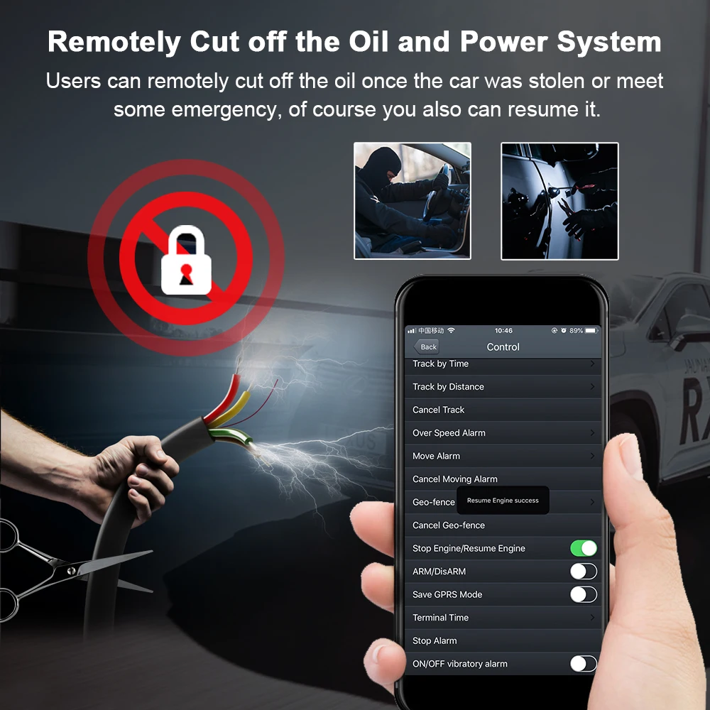 

New mini GPS Tracker Car CJ720 GPS Relay Tracker Cut off oil 2G Vehicle Tracker multiple alarm GPS Locator Free Web APP PK LK720