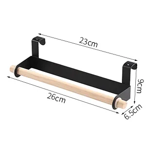 Деревянная кухонная стойка вешалок для полотенец барный шкаф цепляющаяся пленка