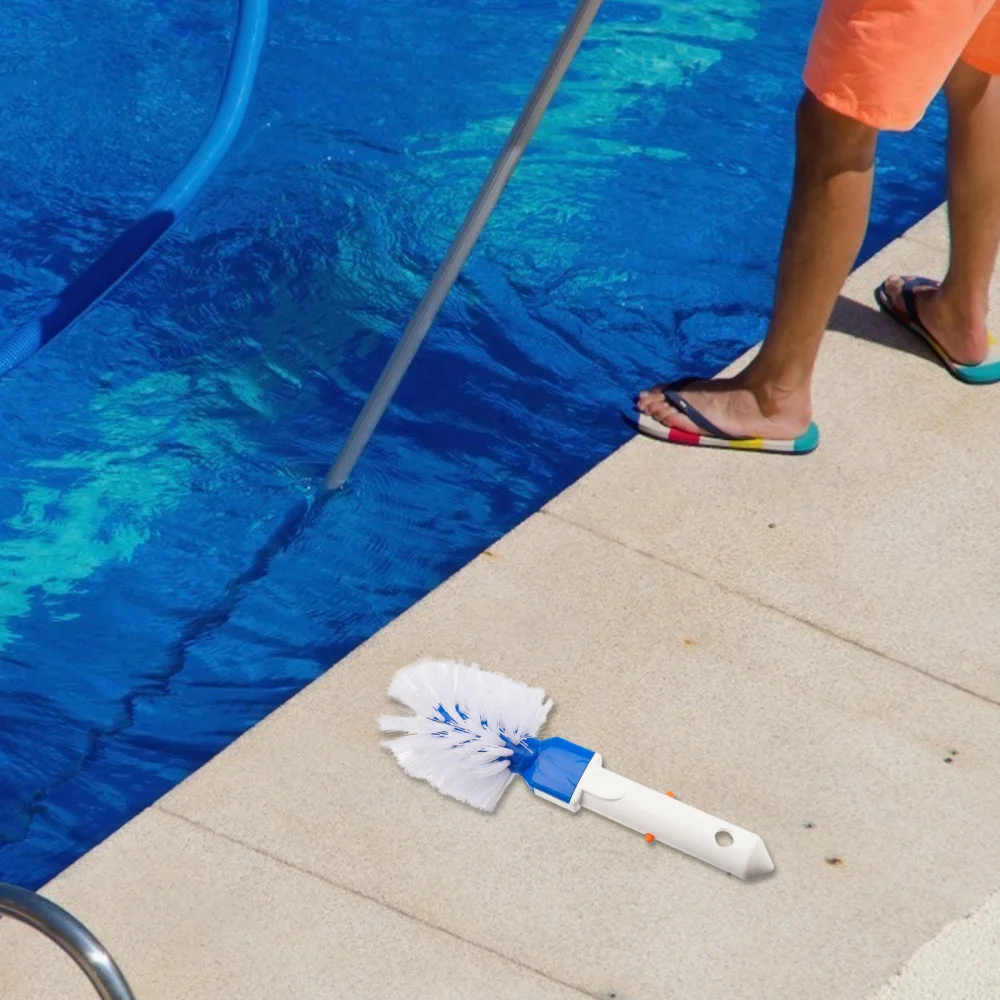 

1pc Pool Corner Cleaning Brush Handheld Swimming Pool Cleaning Brush Tool