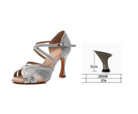 Heel Height(inch)2.3 Goettin/Джаз обувь для бальных танцев для девочек; обувь для латинских танцев; женские бренды; женская обувь на каблуке; стразы; расшитая блестками ткань; сандалии - Цвет: Heel Height(inch)2.3