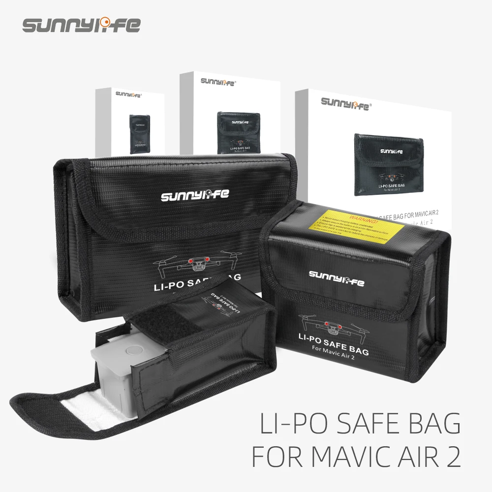 

DJI AIR 2S LiPo Safe Bag Explosion-Proof Protective Battery Storage Bag for DJI Mavic Air 2 Drone Accessories