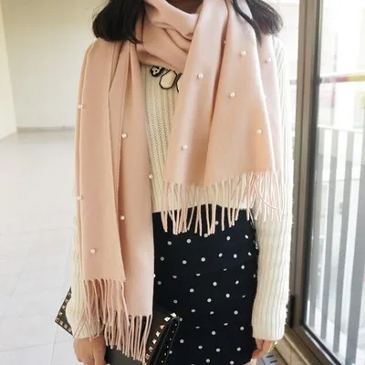

Autumn and Winter Fashion Elegant Ladies Cashmere Shawl Trend Versatile Warm and Cold-proof Scarf WJR01