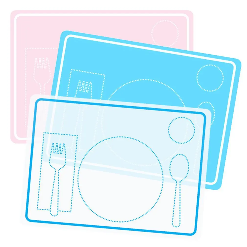 

Kindergarten Teaching Placemats Early Education Institutions Students Children Silicone Tableware Placement Mats
