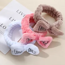 С надписью OMG из флиса кораллового цвета с мягкой повязки для