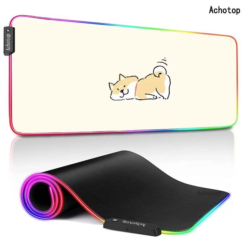 

800x300mm Anime Gaming Mouse Pad Computer Mousepad RGB Large Mouse Pad Gamer XXL Mouse Carpet Mause Pads Desk Mat with Backlit