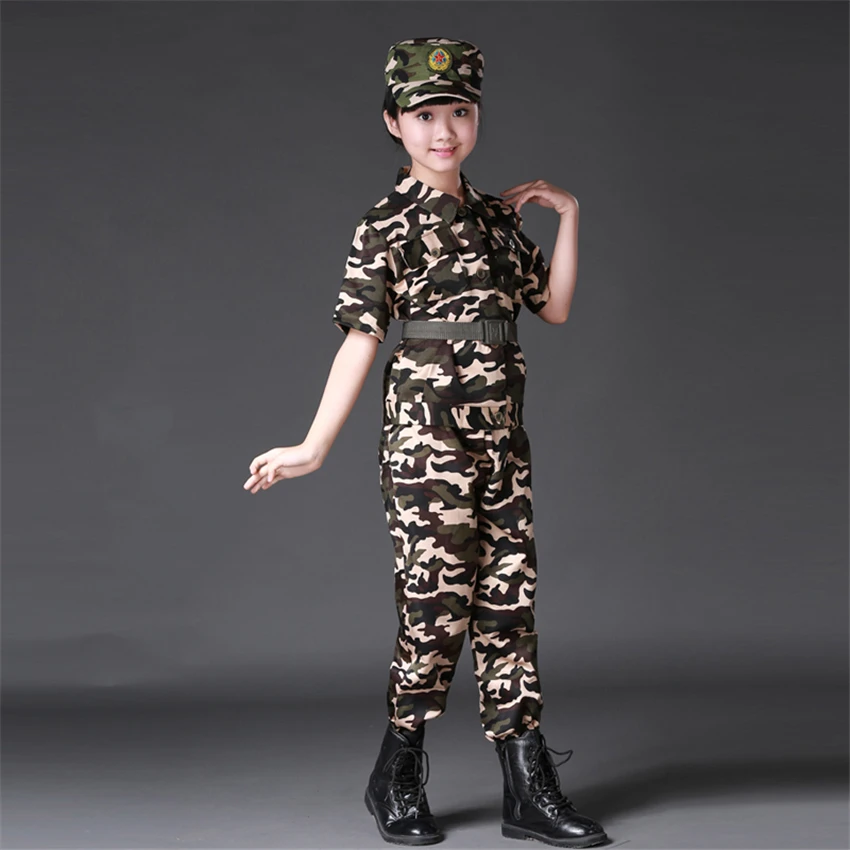Костюм детский армейский Камуфляжный для мальчиков тренировочный костюм