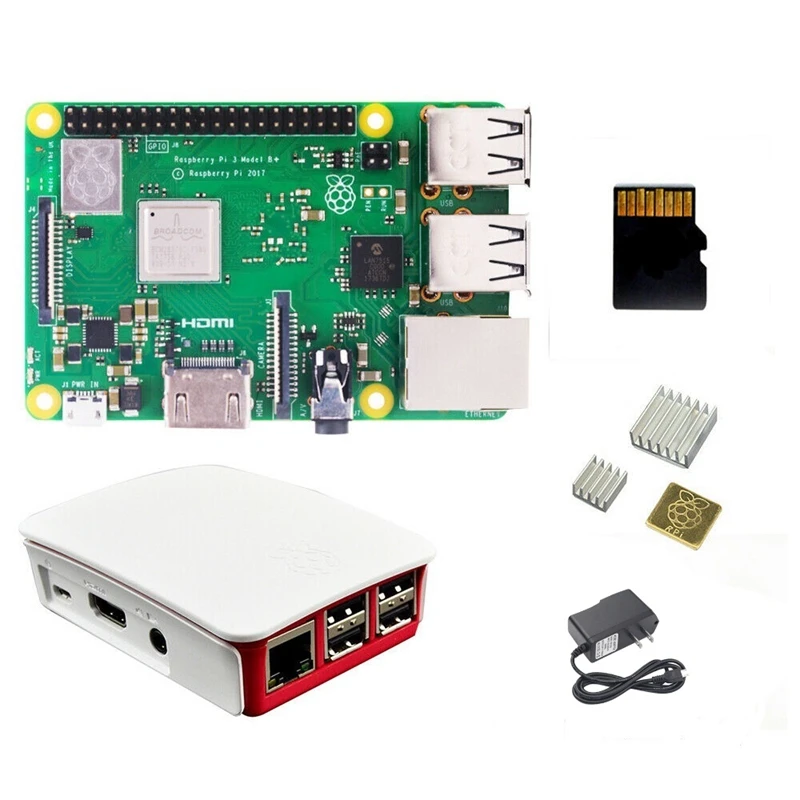 Raspberry Pi 3 Model B + (плюс) Встроенный Broadcom 1 4 ГГц Quad Core 64 разрядный процессор Wi Fi Bluetooth и