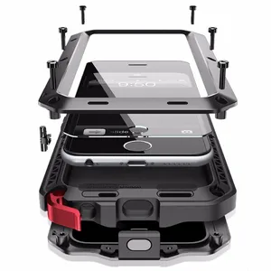 heavy duty protection doom armor metal aluminum phone case for iphone 12 12pro 11 pro xr xs max 7 8 plus x shockproof cover free global shipping