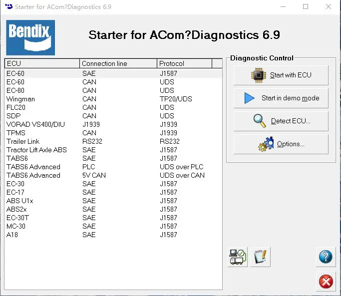 Тяжелый ABS трактор/диагностическое программное обеспечение для прицепа комплект