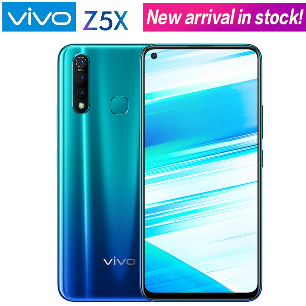 Оригинальный Vivo Z5x мобильный телефон 6 53 &quotэкран Snapdragon 710 Android 9 0 53&quot 2340X1080 Гб ram 128