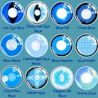 1 пара Косплей Хэллоуин цветные контактные линзы для глаз аниме аксессуары синяя серия линзы Pupilentes цветные контакты ed