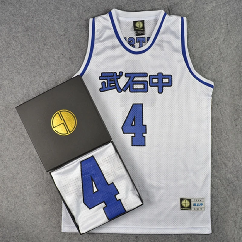 

BG basketball jerseys Slamdunk 4 MITSUI RUKAWA jersey Outdoor sportswear training Hip-hop culture blue