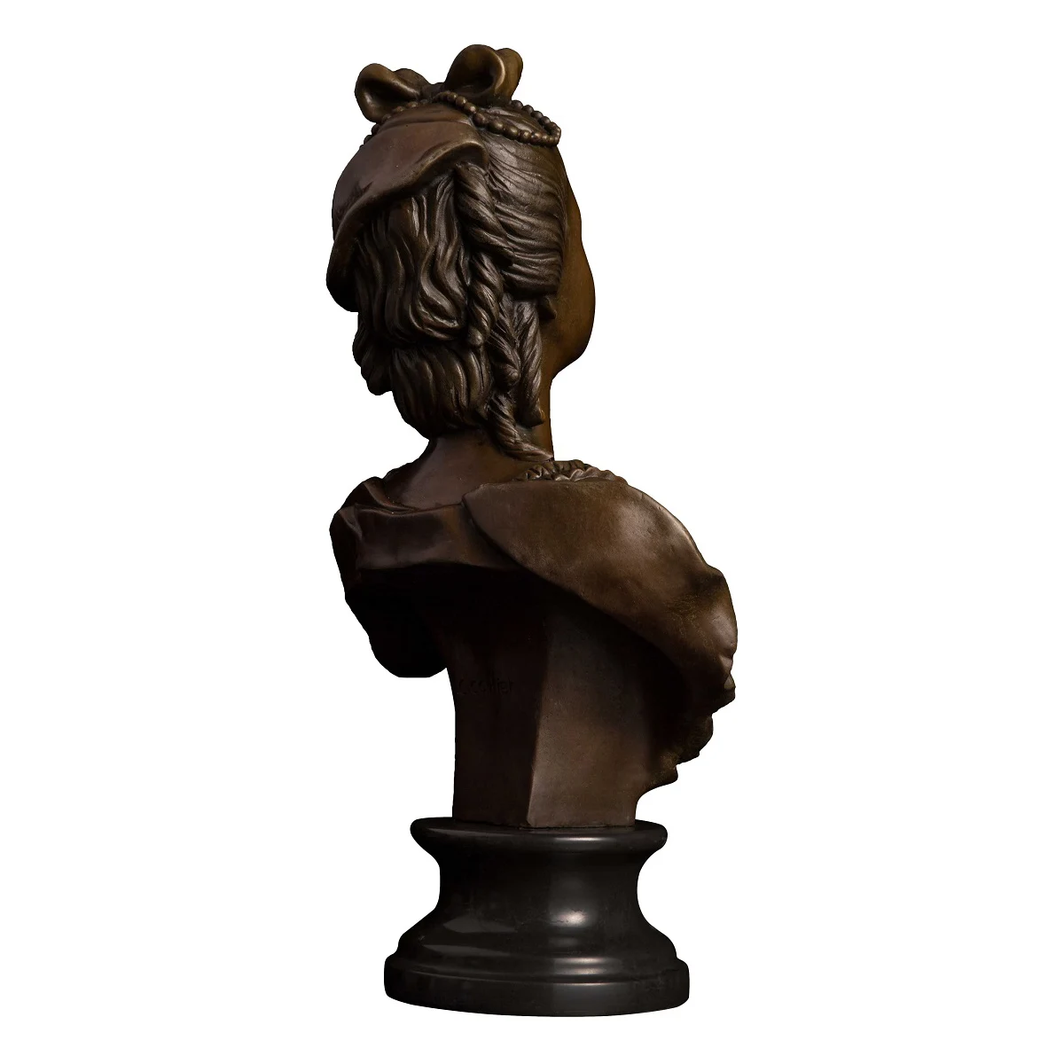 49 см бронзовая Европейская скульптура Бюст Женщины фигурка Западная молодой