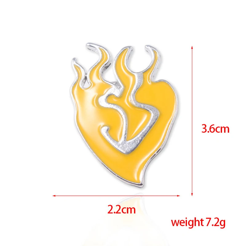 

ZXMJ Game RWBY Fire Brooch Pin For Women Men Lapel Bag Hat Cute Pins personality fashion Blake Belladonna Yang Xiao Jewelry Gift