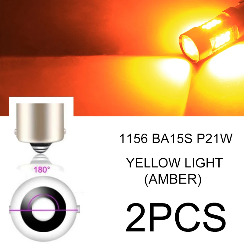 1156 BA15S P21W BraveWay 2 шт. 1156 P21W BA15S 1157 3157 7443 светодиодный светильник, автомобильный светильник с поворотным сигналом, задний тормозной светильник, светодиодный дневной светильник, DRL - Испускаемый цвет: 1156 BA15S P21W