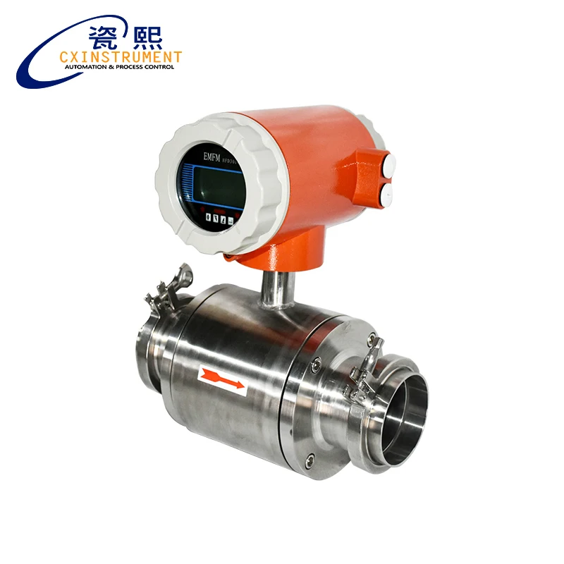 

EMFM15 Food Grade 316L Magnetic Water Milk Molasses Electromagnetic Flow Meter Price