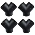 4 шт. 75 мм нагреватель воздуховод Y-образный Выпускной соединитель для выхлопной трубы соединительный элемент для дизельного парковочного отопителя Webasto Eberspaecher