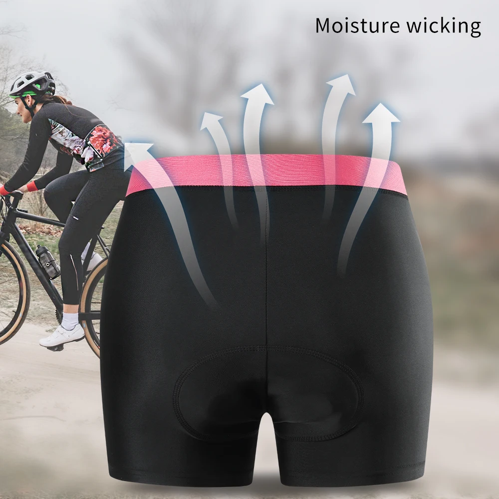 Женские велосипедные шорты WOSAWE с гелевыми вставками и высокой талией для горных