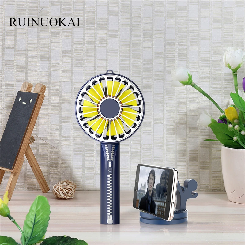 Мини вентилятор на молнии 2000 мАч для домашнего офиса ручной перезаряжаемый