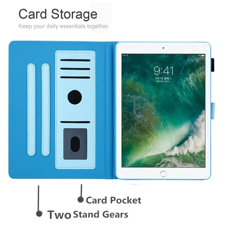 

luxury Fashion Case ipad case 9.7 2018 2017 Air Air 2 Case PU Leather Stand Sleep Cover iPad Pro Mini 9.7 '' Case Funda capa