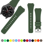 Ремешок силиконовый для Samsung Galaxy Watch 4Classic46 мм42 ммactive 2 Gear s3S2, браслет для Huawei GT2GT23 Pro, 20 мм 22 мм