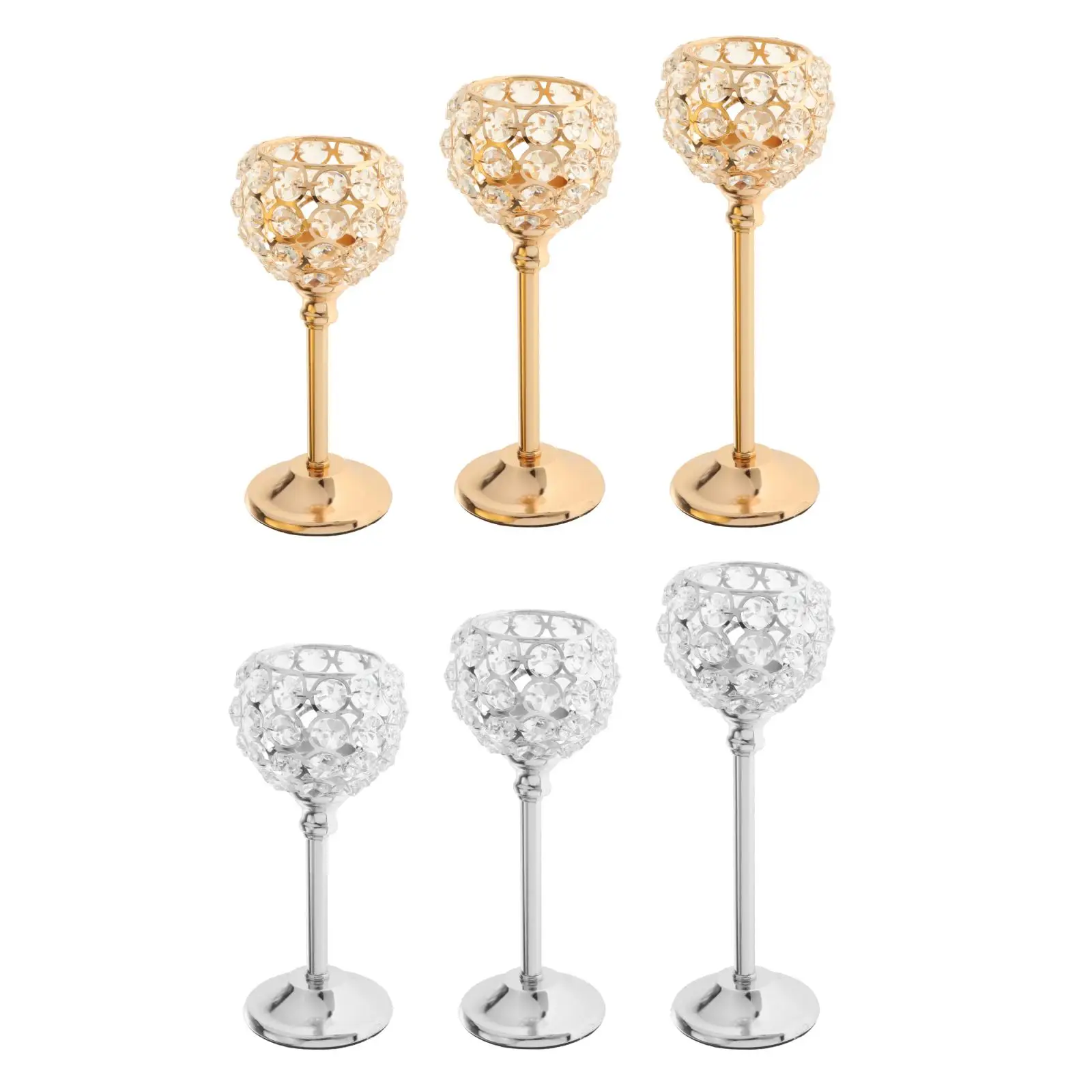 Tealight Candlestick Centerpiece Table Stick Plate Glass Bubble Light Holiday Diningroom Home Decor