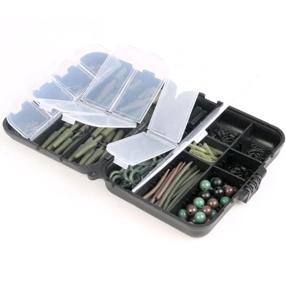 

YINGTOUMAN 180PCS Crank Hook Lead Pendant Storage Accessories Case Karpervissen Apparatuur Visgerei Fishing Tackle Boxes Kit