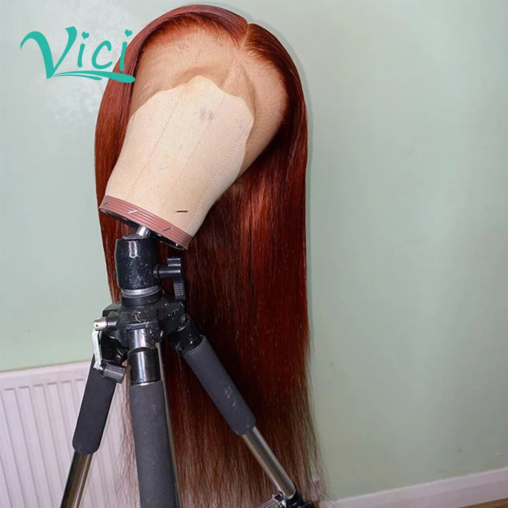 Коричневый парик с кружевной передней частью 150% Плотность 13x6 светлые