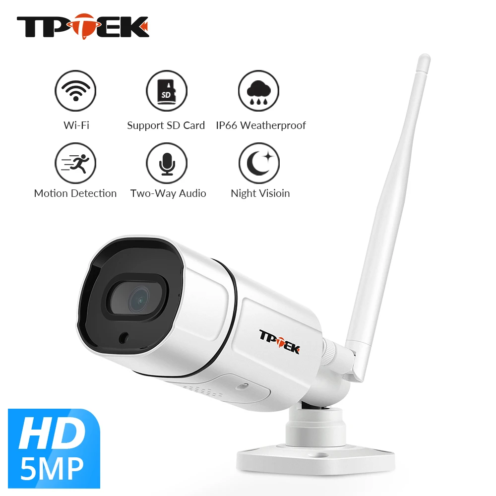 HD 5MP WiFi IP камера наружного видеонаблюдения 1080P беспроводного Wi Fi Onvif Camara