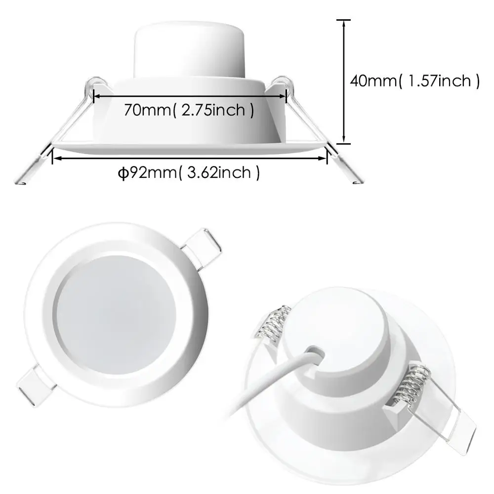 

Dimmbare LED Spot licht 8W runde downlight RGB Einbau Spot Decke 220V 110V RGBW Farbwechsel Lampe fr Zimmer Schlafzimmer Outdo